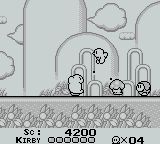 une photo d'Ã©cran de Kirby s Dream Land sur Nintendo Game Boy